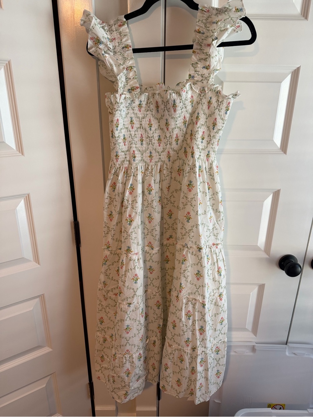 Hill House The Maternity Ellie Nap Dress - Pastel Trellis - Picture 5 of 5